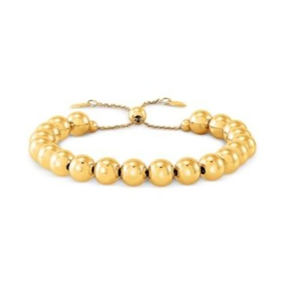 Giani Bernini Beaded Bolo Bracelet in 18k‎ Gold Over Silver